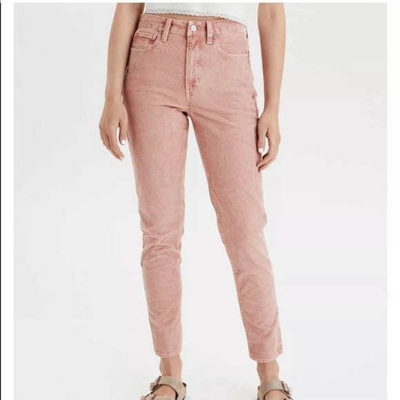 NWOT American Eagle Corduroy Mom Jeans - Picture 1 of 10